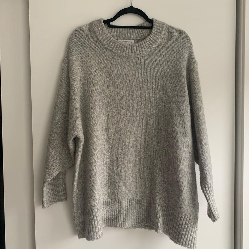 Zara Gray Long Sweater